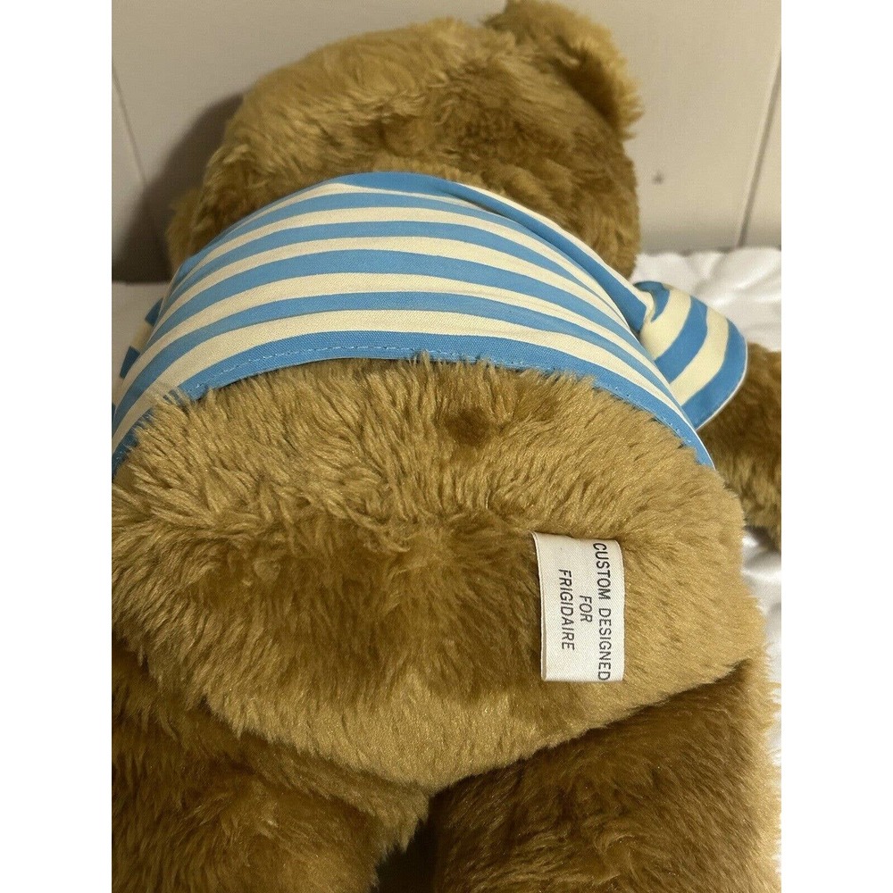 Vintage 1980 Frigidarie Frigi Bear 15" Promotional Plush Stuffed Animal Toy - Picture 9 of 12